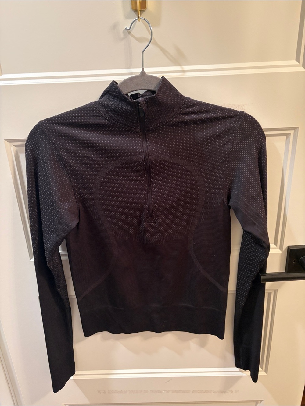 lululemon athletica Black Long-Sleeve Half-Zip Top